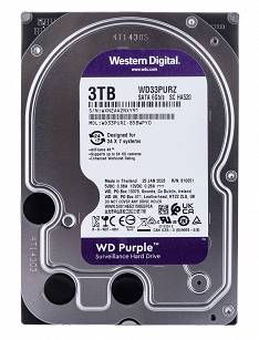 Dysk HDD WD Purple WD33PURZ (3 TB  3.5" 256 MB 5400 obr/min)