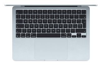 Apple 13-inch MacBook Air: Apple M4 chip with 10-core CPU and 10-core GPU, 16GB, 512GB SSD - Sky Blue - 3