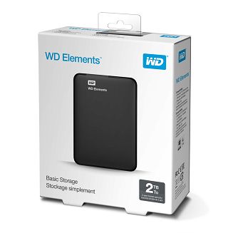 Dysk zewnętrzny HDD WD Elements (2TB; 2.5