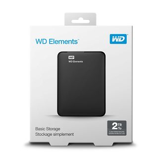 Dysk zewnętrzny HDD WD Elements (2TB; 2.5