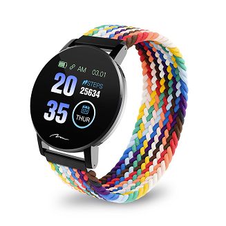 MEDIA-TECH SMARTBAND THAITI, MONITORING CIŚNIENIA KRWI, PULSU ORAZ INNYCH PARAMETRÓW, DWA PASKI NYLONOWE W ZESTAWIE MT871 - 10