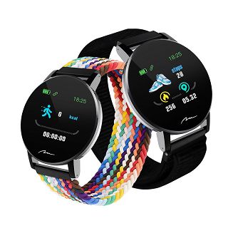 MEDIA-TECH SMARTBAND THAITI, MONITORING CIŚNIENIA KRWI, PULSU ORAZ INNYCH PARAMETRÓW, DWA PASKI NYLONOWE W ZESTAWIE MT871 - 5