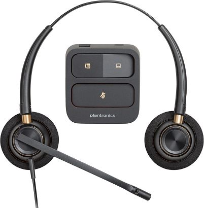 Słuchawki Poly EncorePro HW520 Binaural Wired Headset, USB-A, Black