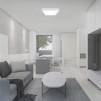 Plafon V-TAC 24W LED Kwadrat IP44 Czujnik Ruchu Mikrofalowy 30x30cm Biały VT-8624SW-SQ 4000K 2400lm - 6