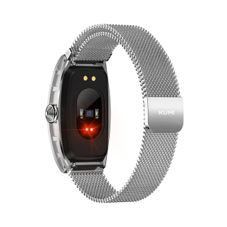 Smartwatch Kumi K18 Svarovski srebrny - 5