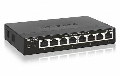 Switch NETGEAR GS308T-100PES (8x 10/100/1000Mbps)