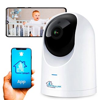 Extralink Smart Life HomeEye, Kamera IP, PTZ, Wi-Fi, 2.5K, 4MP, Niania - 5
