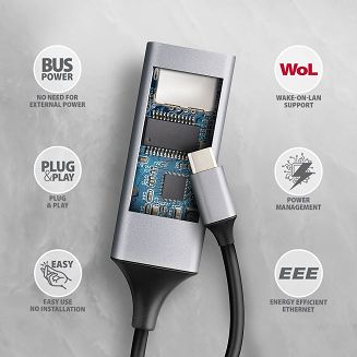 Axagon ADE-TXPD stacja dokująca Przewodowa USB 3.2 Gen 1 (3.1 Gen 1) Type-C Szary - 4