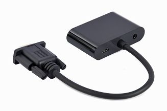 GEMBIRD KONWERTER SYGNAŁU VGA DO HDMI + VGA 0,15M, CZARNY - 7