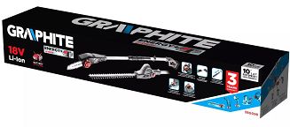 Urządzenie ogrodowe akumulatorowe na wysięgniku Graphite 2 w 1 pilarka i nożyce do żywopłotu Energy+ 18V bez akumulatora - 13