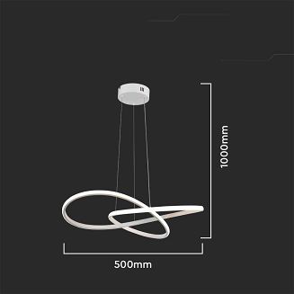 Oprawa zwieszana V-TAC VT-7799 20W LED IP20 3000K 2540lm (SKU 8013) Biały - 2