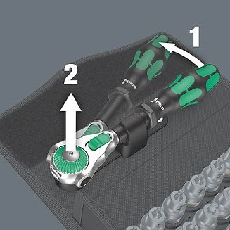 Zestaw z grzechotką Zyklop Speed 3/8' 8100 SB All-In, 35 - 5