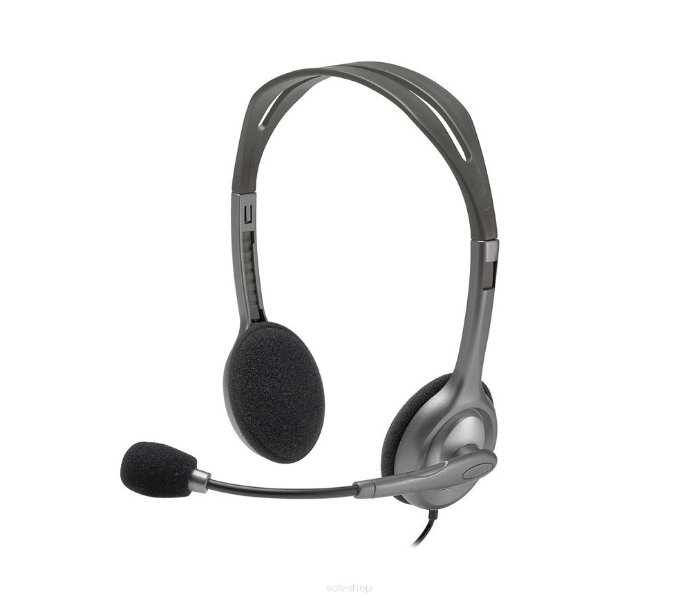 Słuchawki Logitech H110 981-000271 (kolor szary)