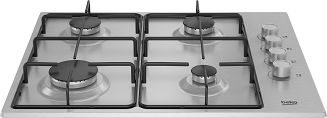 Beko HIBG64120SX płyta kuchenna Stal nierdzewna Wbudowany 60 cm Gaz 4 stref(y) - 4