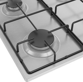 Beko HIBG64120SX płyta kuchenna Stal nierdzewna Wbudowany 60 cm Gaz 4 stref(y) - 6