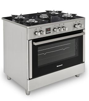 Kuchnia gazowo-elektryczna Ravanson KWGE-K90 Glass Inox - 2