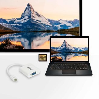 ATEN VC920-AT adapter kablowy Mini DisplayPort VGA (D-Sub) Biały - 4