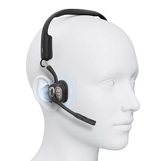 Słuchawki bezprzewodowe kostne Shokz OpenMeet mic-ANC USB-C czarne - 6