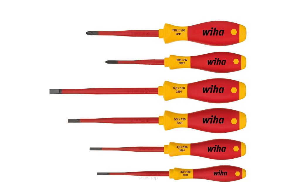Zestaw wkrętaków softfinish Electric SlimFix pł, ph 6-cz.