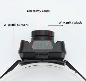 Latarka czołowa Libox LB0106 (450 m; Biały zimny) - 3