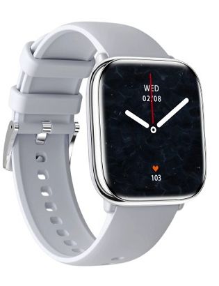 myPhone Zegarek Pastelowy | Inteligentny zegarek | Dioda AMOLED | 1,75" | Wodoodporny | Srebrnoszary