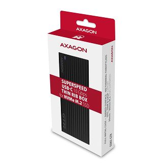 Axagon EM2-GTR Obudowa SSD Czarny M.2 - 11