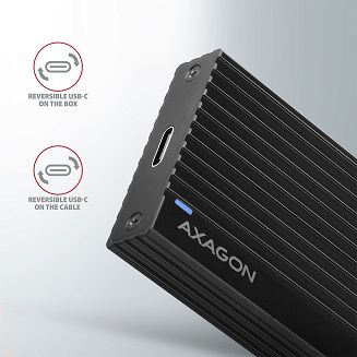 Axagon EM2-GTR Obudowa SSD Czarny M.2 - 6
