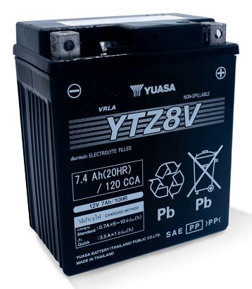 Akumulator Yuasa YTZ8V AGM (Absorbed Glass Mat) 7,4 Ah 12 V 120 A Motocykl