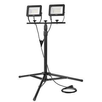 Reflektor podwójny 2x50W SMD LED 8500lm 230V na statywie 1.8m - 3