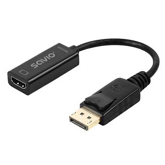 SAVIO ADAPTER DISPLAYPORT (M) V1.2 - HDMI A (F) V1.4, 4K AK-62 - 3