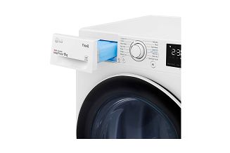 LG RH80V3AV6N suszarki do prania Wolnostojący Od przodu 8 kg A++ Biały - 7