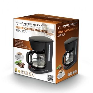 Ekspres przelewowy Esperanza Arabica EKC005 (950W; kolor czarny) - 2