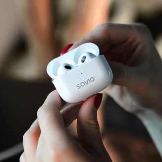SAVIO SŁUCHAWKI BEZPRZEWODOWE BLUETOOTH TWS-01 PRO - 8