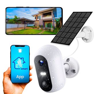 Extralink Smart Life SolarEye | Kamera zewnętrzna z panelem solarnym | bezprzewodowa, Full HD 1080p, Wi-Fi, akumulator 5200mAh, IP54 - 9