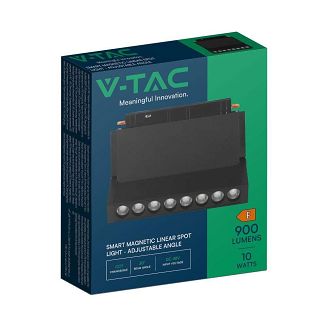 Oprawa Szynosystemu 48V V-TAC 10W LED SMART WiFi TRACKLIGHT 3w1 Czarna VT-3610 2700K-6400K 900lm - 3