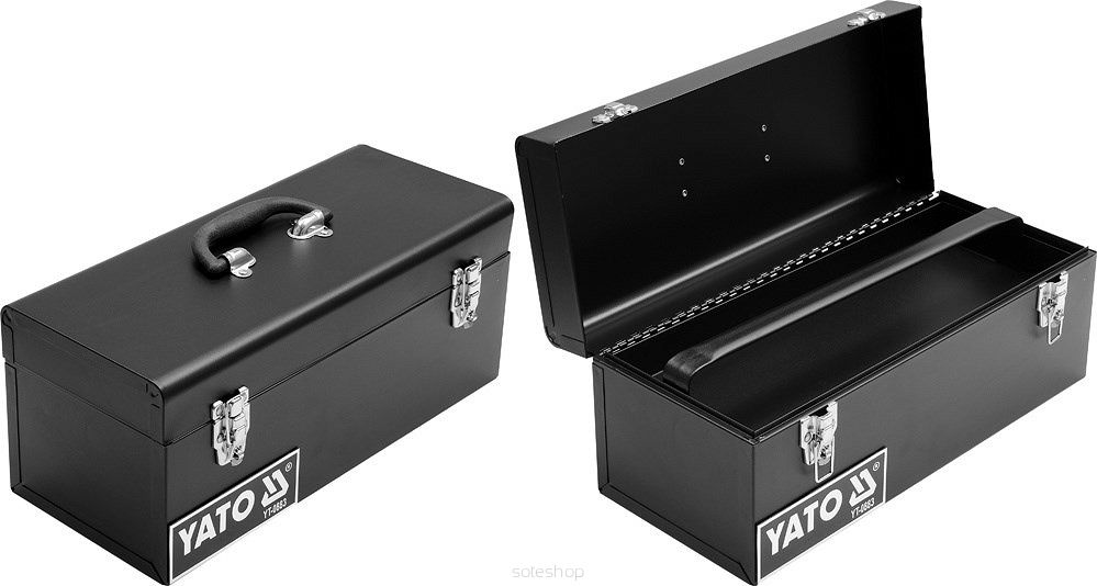 Pudełko na narzędzia Yato YT-0883 Przybornik Metalowy Czarny