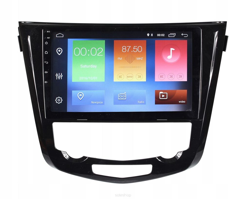 Radio nawigacja GPS Nissan Qashqai X-Trail 2014+ Android klima automatyczna