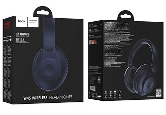 Słuchawki bezprzewodowe Hoco W45 Enjoy (niebieski) - 4