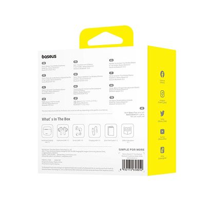 Słuchawki bezprzewodowe Baseus Bowie E17 (biały)