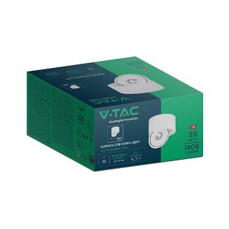 Oprawa natynkowa LED V-TAC VT-2825 20W CRI90 CCT 3000K-4000K-6400K 1408lm (SKU 23155) Biały - 6