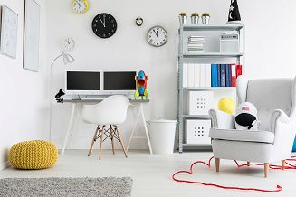 Lampka na biurko mocowana na klips kolor czarny metalowa duży gwint E27 - 5