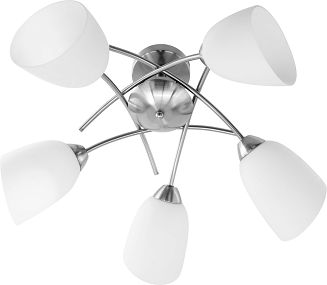 Żyrandol klasyczna lampa sufitowa wisząca Activejet NIKITA Nikiel 5xE27 do salonu - 2