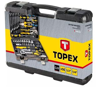Zestaw narzędzi Topex 56 sztuk - 3
