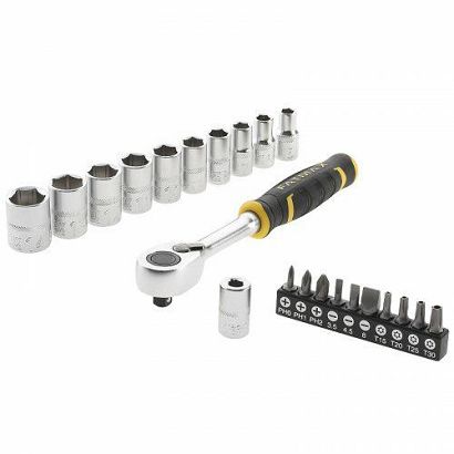 zestaw z grzechotką 1/2" 120t nasadkami i bitami