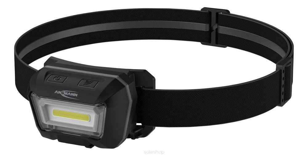 Latarka czołowa ANSMANN Mobiles Licht Stirnlampe HD280RS akkubetrieben, bis zu 6h