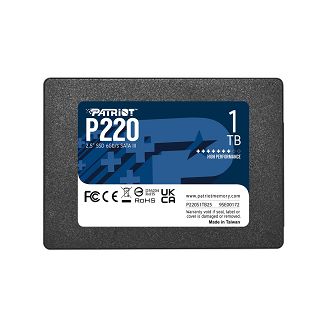 SSD PATRIOT P220 1TB SATA 2,5
