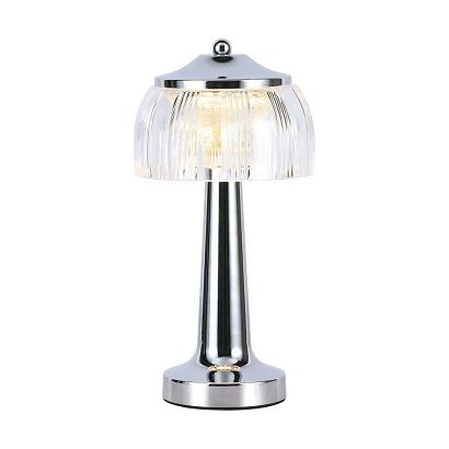 Lampka Biurkowa Nocna V-TAC 1W LED 26cm Ładowanie USB Ściemnianie Chrom VT-1048 3000K-6000K 55lm