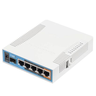 Router WiFi 4 Mikrotik hAP ac (RB962UiGS-5HacT2HnT) 2,4GHz(2x2)/5GHz(3x3) 6p