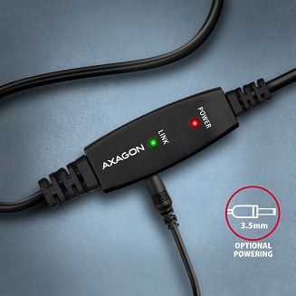Axagon ADR-210B USB 2.0 A-M -> B-M active connecting/repeater cable 10m - Kabel - Digital/Daten kabel USB USB A USB B Czarny - 8