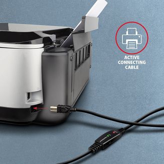 Axagon ADR-210B USB 2.0 A-M -> B-M active connecting/repeater cable 10m - Kabel - Digital/Daten kabel USB USB A USB B Czarny - 7